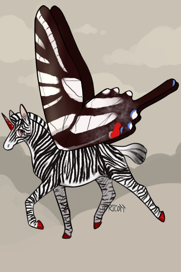 Grevy's Zebra + Zebra Swallowtail