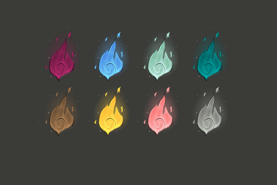Chicoon Flame Colors