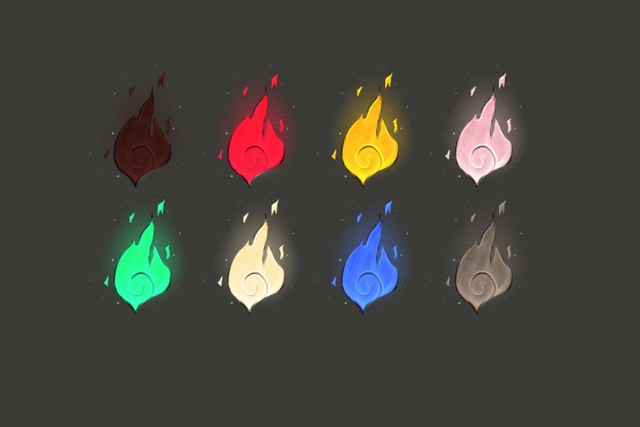 flame color entries
