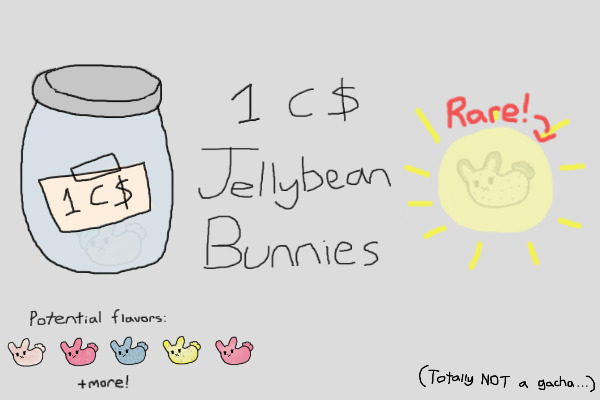1C$ Bunny Jellybean Gacha [Closed]
