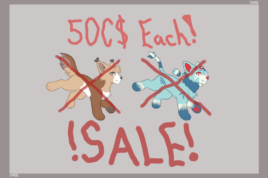 || Two Pups || 50C$ Sale || One Pup Left! ||