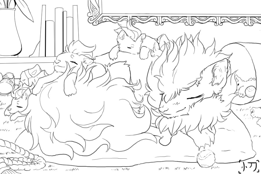 Printable Arcanine Coloring page