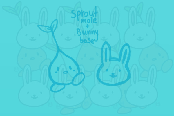 Omori Sprout mole and Bunny base