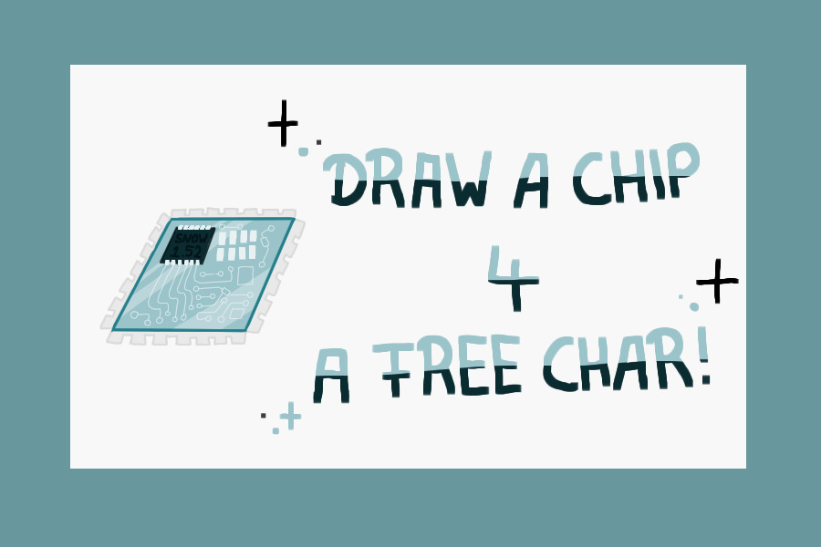 💻🧠 draw a computer chip, get a free character!