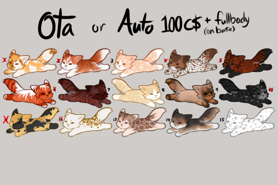 OTA cats/dogs 7/15 open!