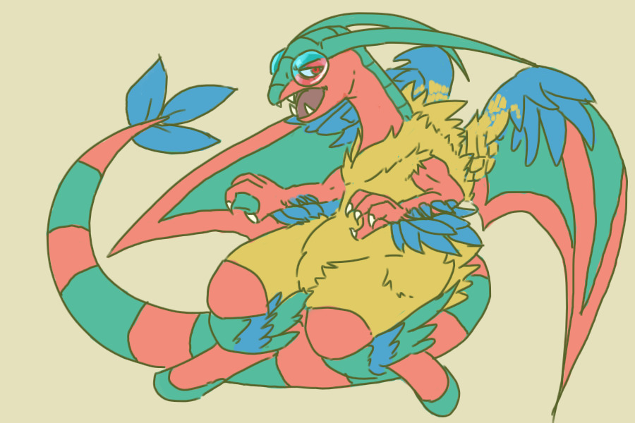 Archeops x Flygon fusion