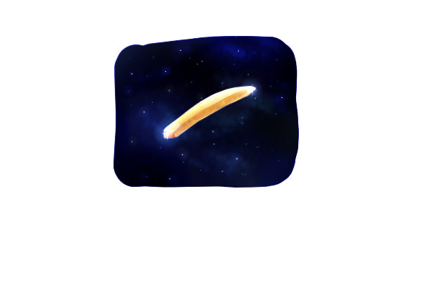 french fry in space
