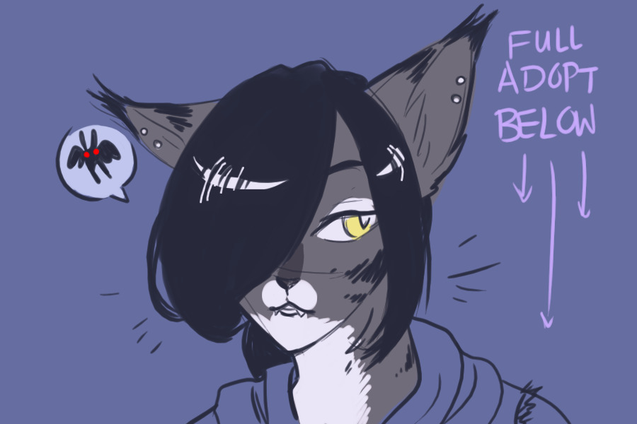 Grey Bobcat Anthro - OTA - Sold <3