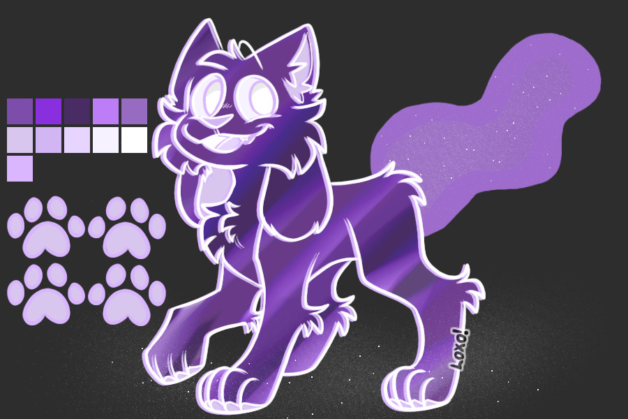 purple ghost kittydog!