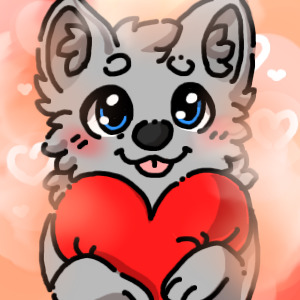 Free to use and edit "I woof you" avatar!