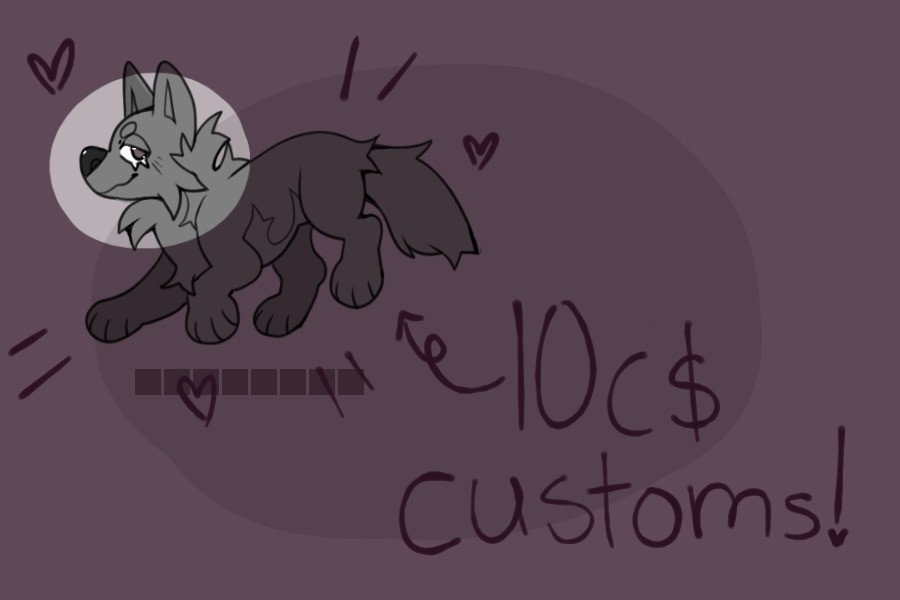 10 c$ puppy customs!