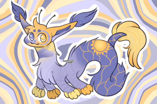 sun and moon noodle cat