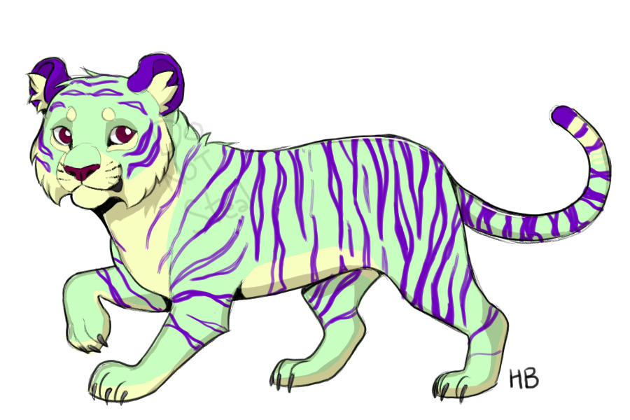 Tiger color in