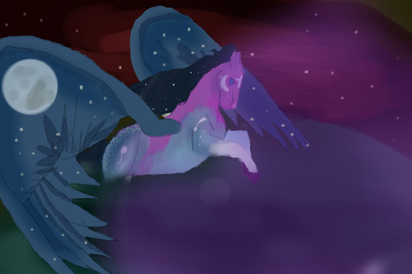 Moon in her Wings