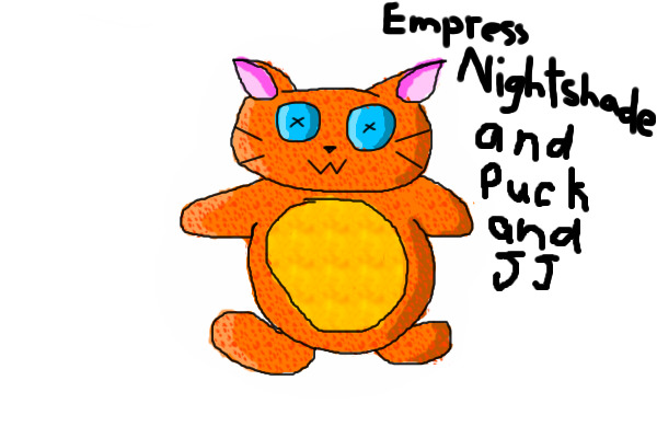 Empress Nightshade and puckandjj bff cat