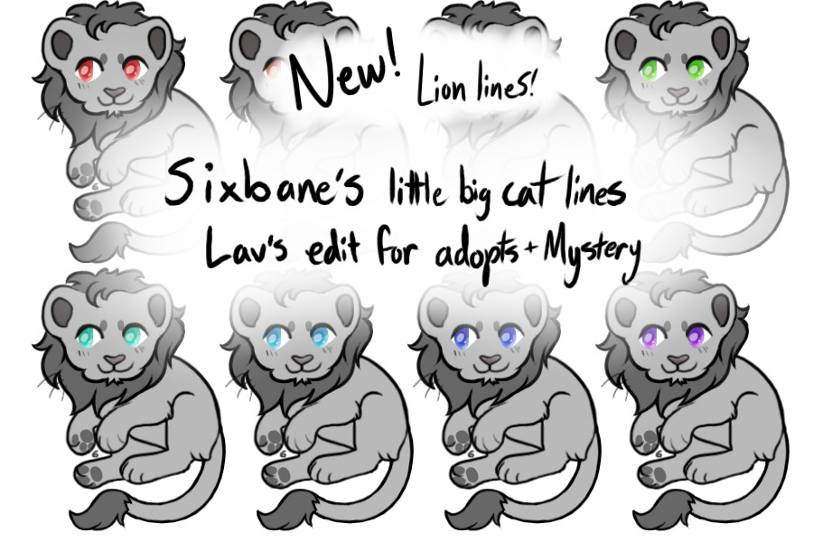 Edited Sixbane's little big cat lines