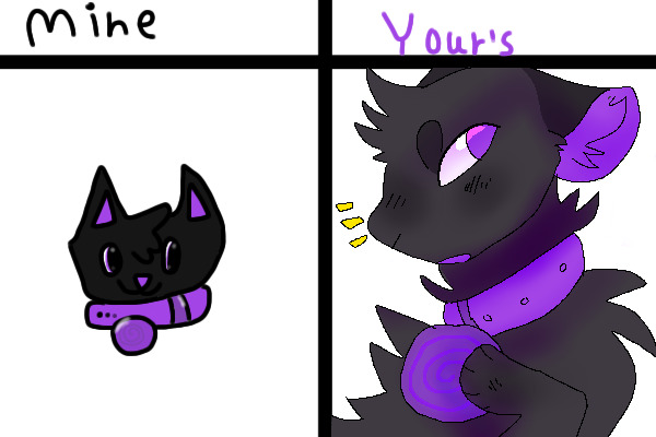 Black n purple doggo