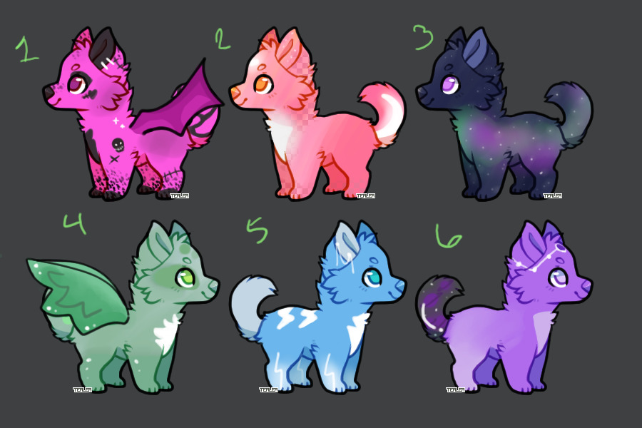 Canine 5token Adopts! 5/6 available