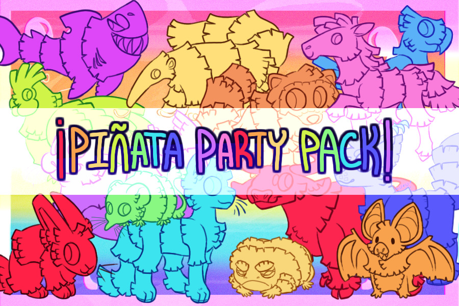 Piñata Pets 4 Tokens
