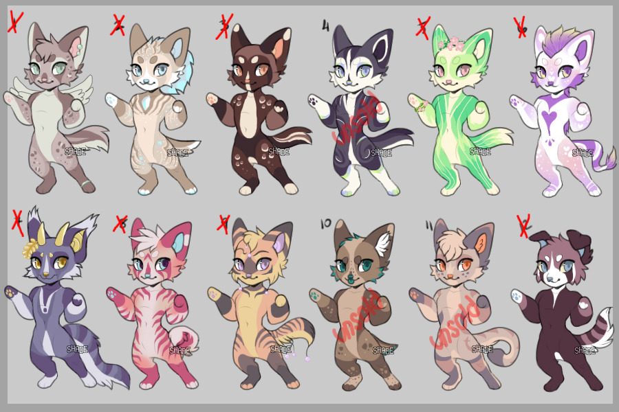 Anthro Adoptable Batch FOR SALE