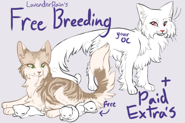(OPEN) Free kitten breeding + paid growths