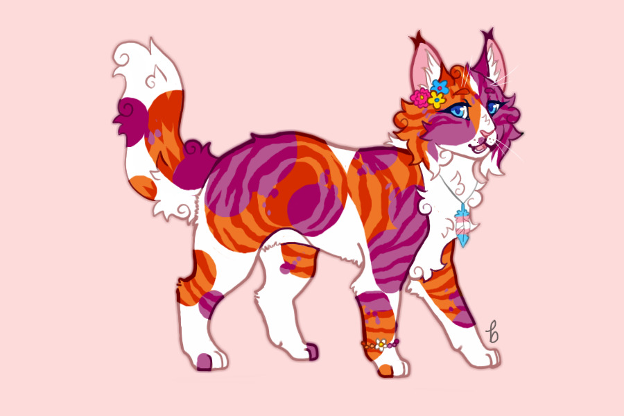 SushiFoxx's pride cat // MYO3#057