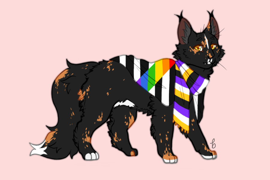 ToastedCagon's pride cat // MYO3#051