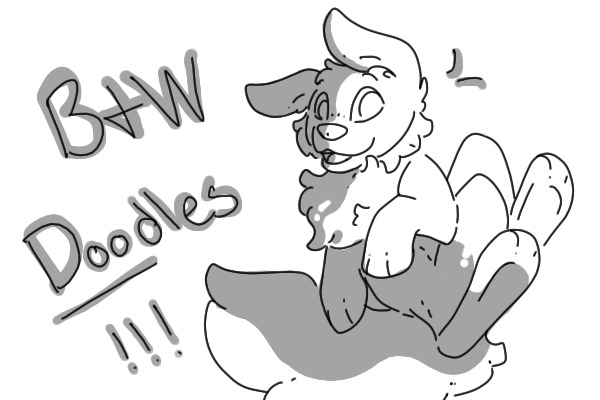 Black and White doodles! (: OPEN