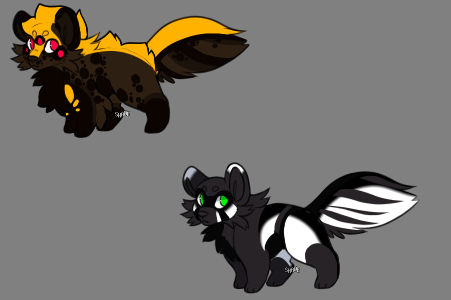 Raccoon Adopts (both owned by me)