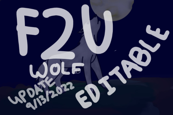 F2U Wolf Editable!