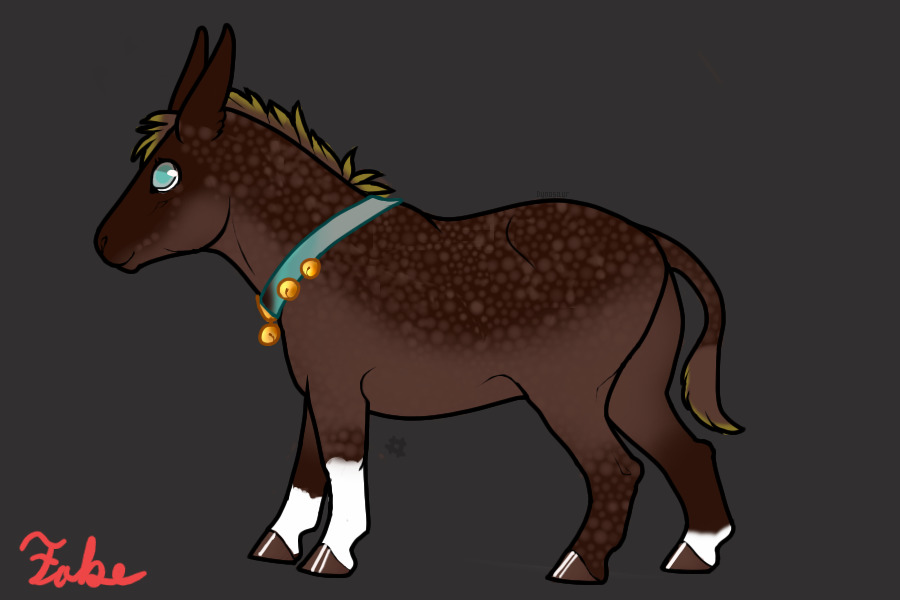 Minimal White Flaxen Liver Chestnut with Dapples