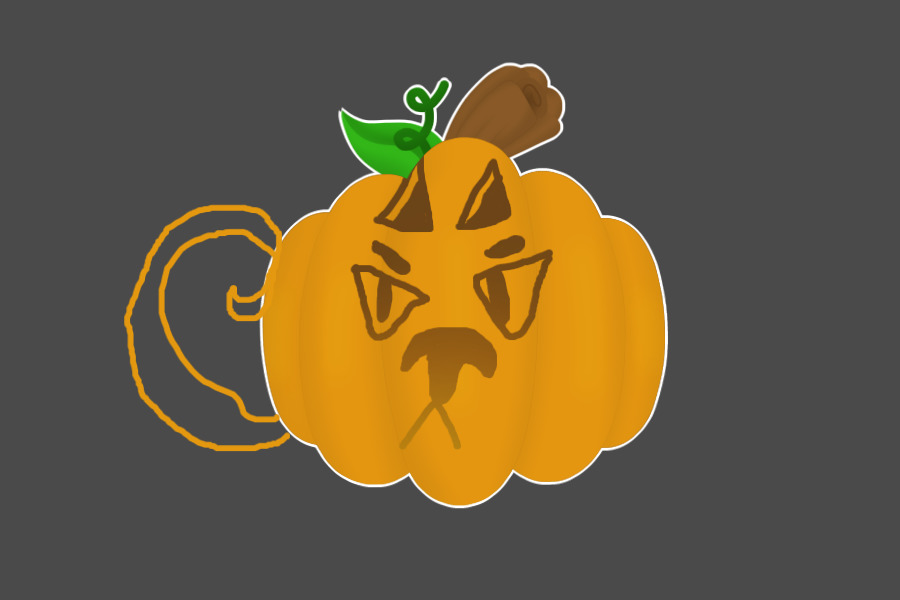 angry dog pumpkin