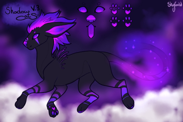Shadow Cats - Purple Flames