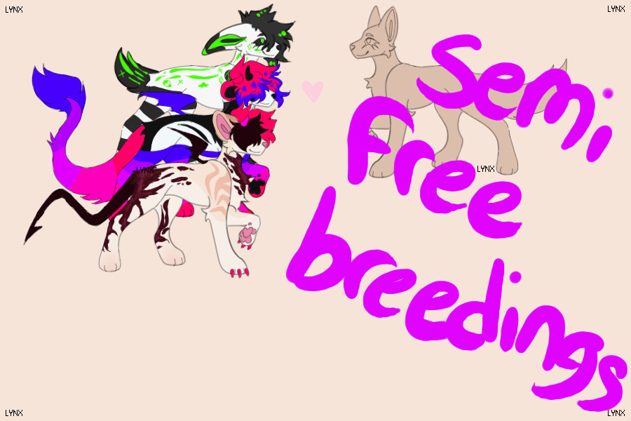 Semi free breedings WIP