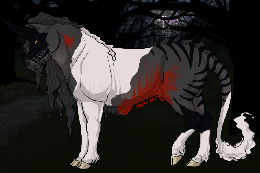 Steel Grey Tobiano Large Brindle with Bloody Shoulder