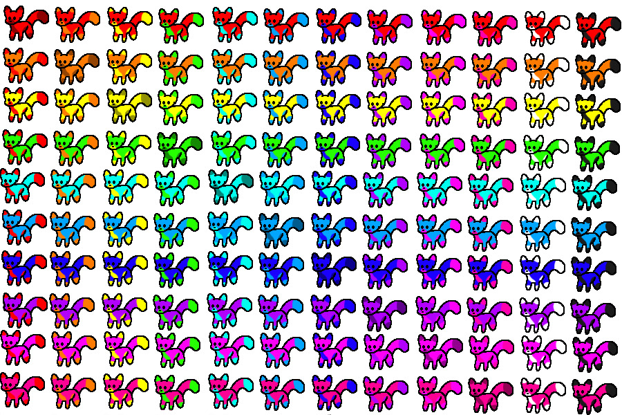 120 Colorful Puppers