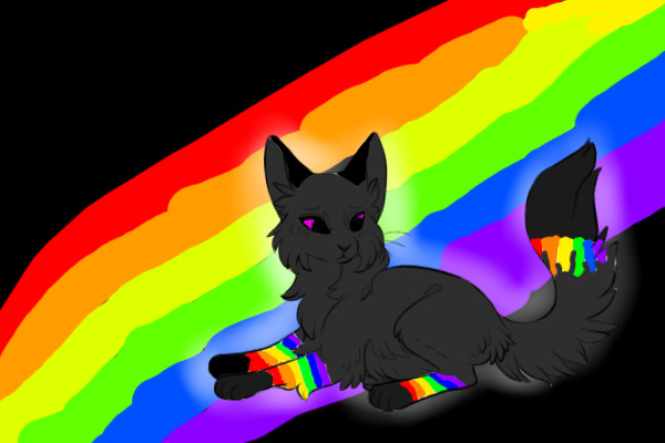 Rainbow kitty