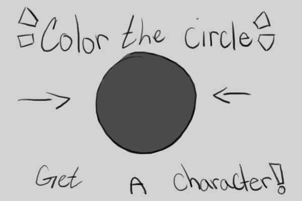 Color A Circle, Get A Character!