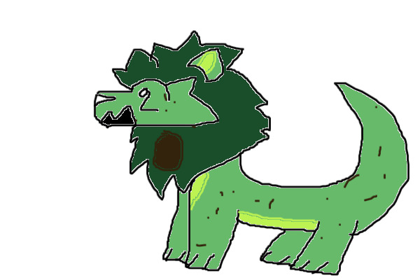 funny avocado lion
