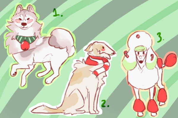 Christmas PUP adoptables! (closed)