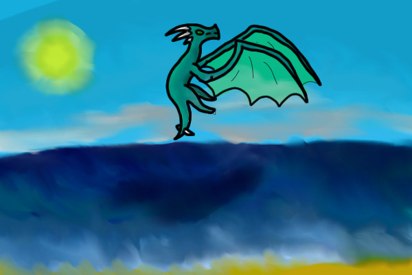 A dragon at sea