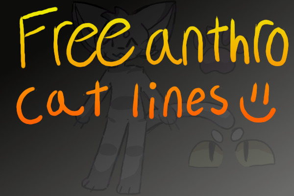 free anthro cat lines!