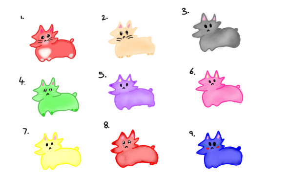 Gummy cats OTA (8/9 AVAILABLE)