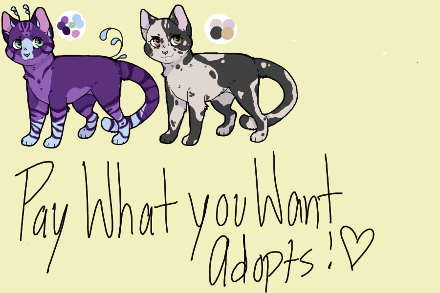 Pay what you want adopts!