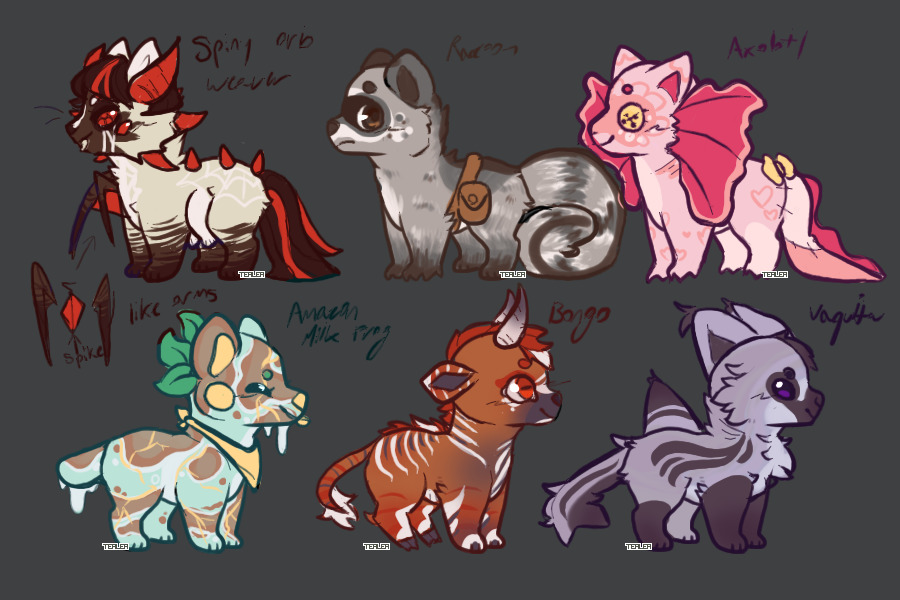 animal based adopts - 0/6 open