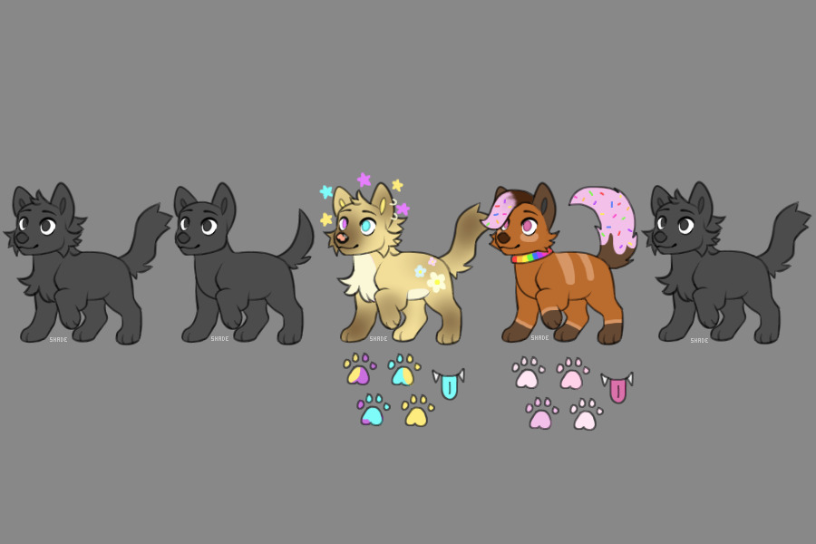 Some Pups I made for Myself <33