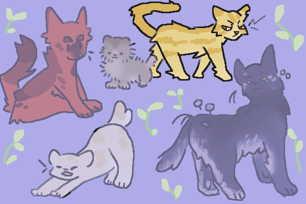 nature inspired warriors (or just cats)✨️