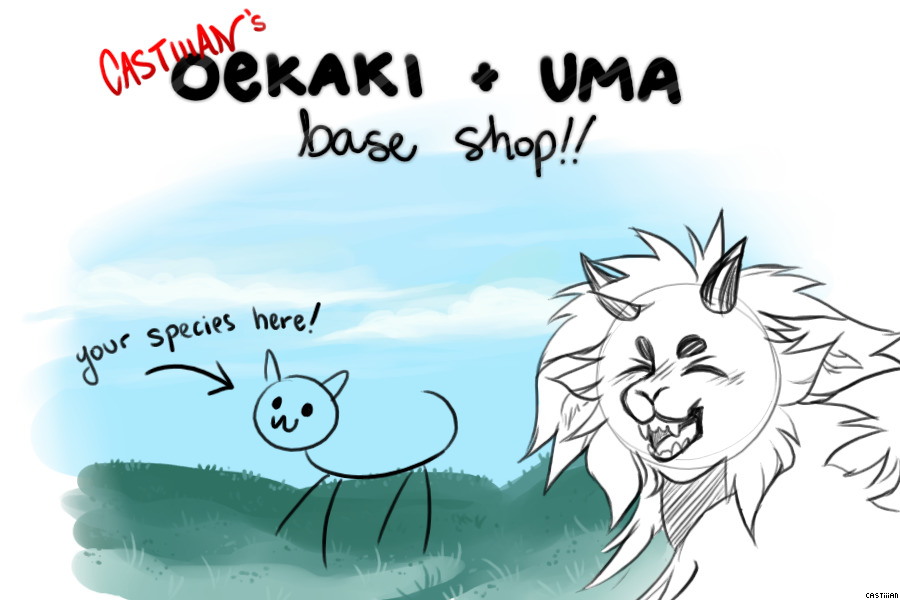 castiiian's oekaki + uma base shop !! [1 slot open]