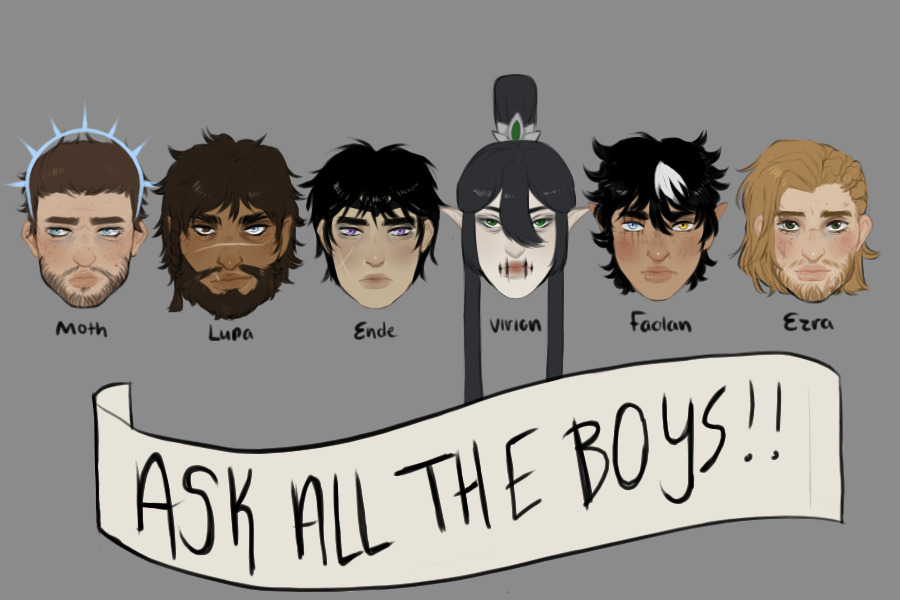 ✧･ﾟASK THE BOYS ･ﾟ✧ Updated Cover~~