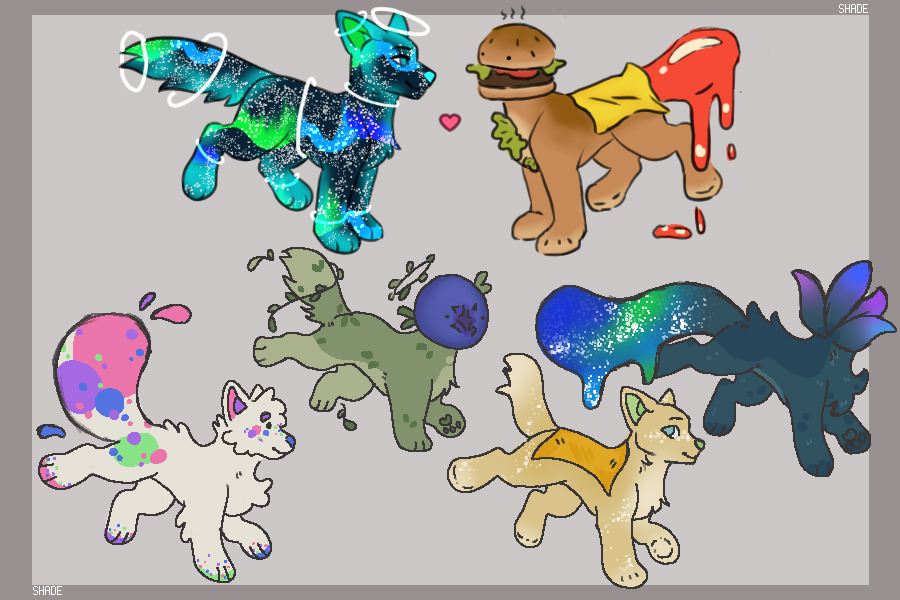 `` space and burger pups; br.1
